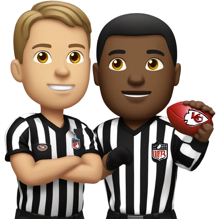 Referee with kansas city chiefs emoji