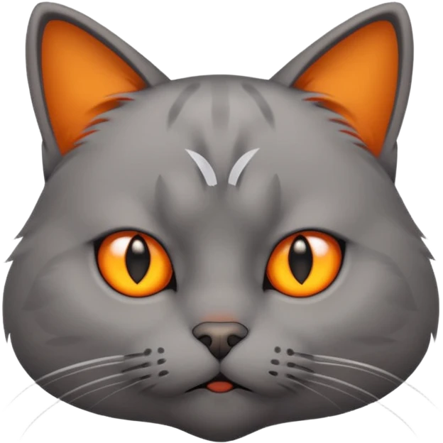 Cat looking annoyed emoji