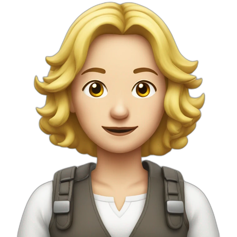 Frau mit kam und schere emoji