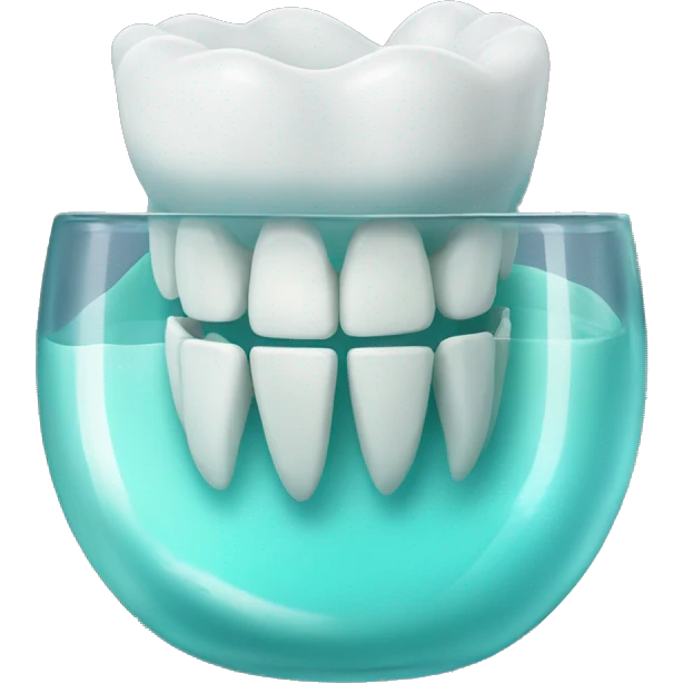 dentures in glass emoji