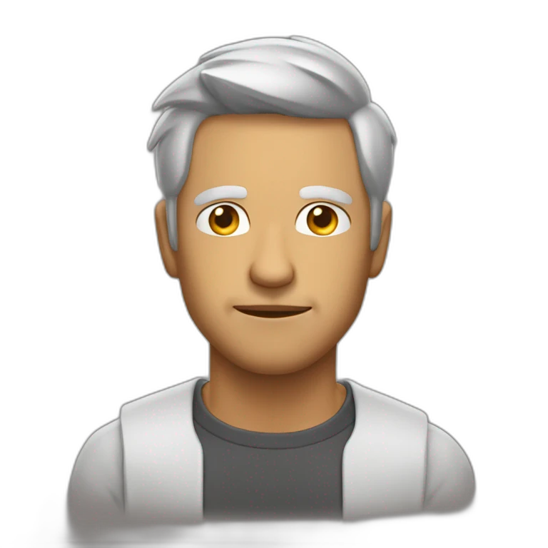 Hombre calvo sorprendido emoji