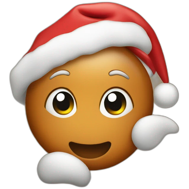 Christmas caramel emoji