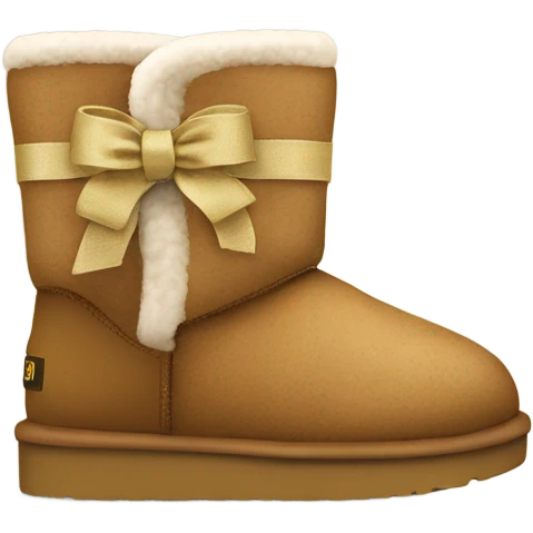 Uggs avec un ruban emoji