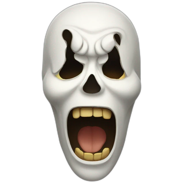 Scream masque emoji