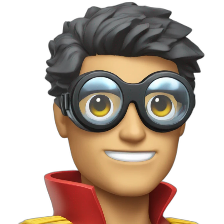 DC comics plastic man wearing goggles emoji