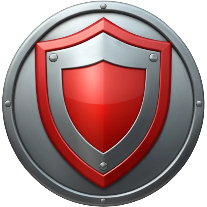 shield with a red E on it emoji