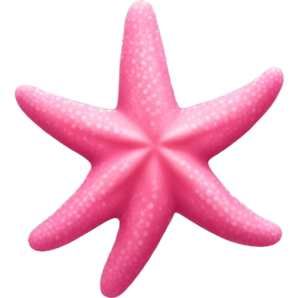 Pink starfish emoji
