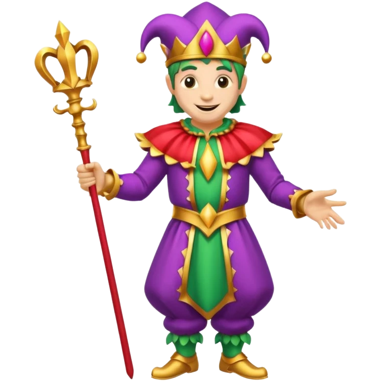 royal jester, full body emoji