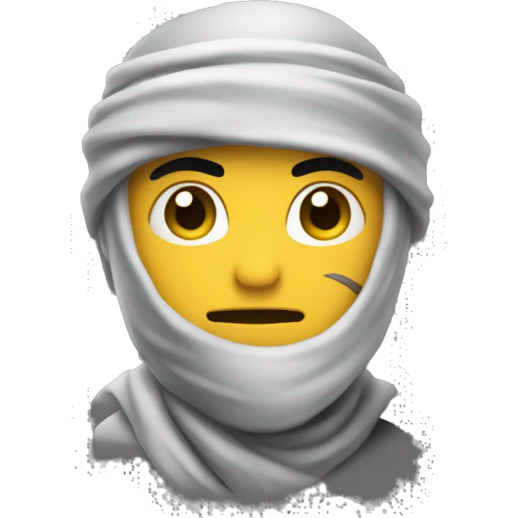 Ninja but make it look like this emoji: 🤷‍♂️ emoji