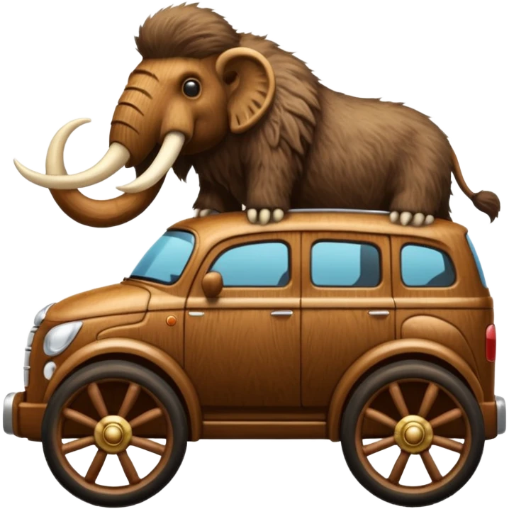 Mammoth car emoji