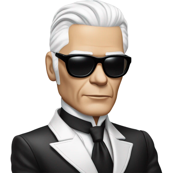 Karl lagerfeld báť emoji