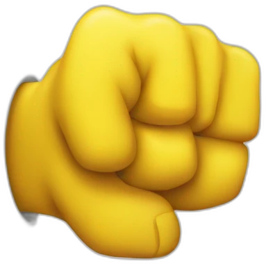 yellow emoji hand fist emoji