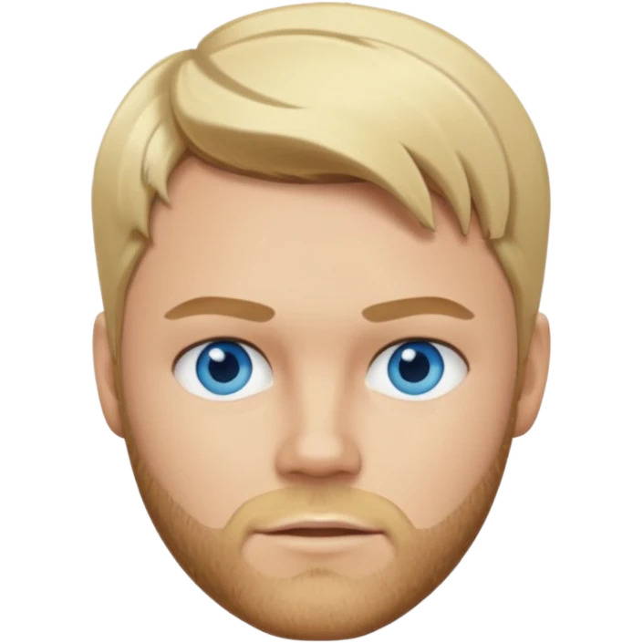 Brian McFadden blonde hair, blue eyes emoji