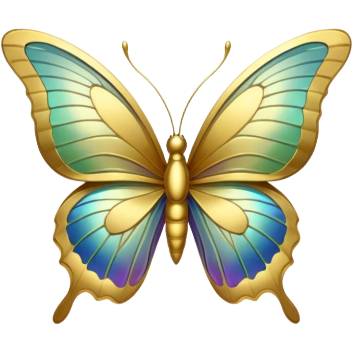 gold butterfly emoji