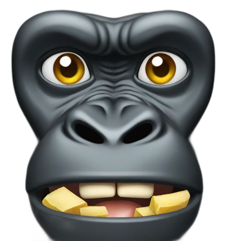 Hungry gorilla emoji