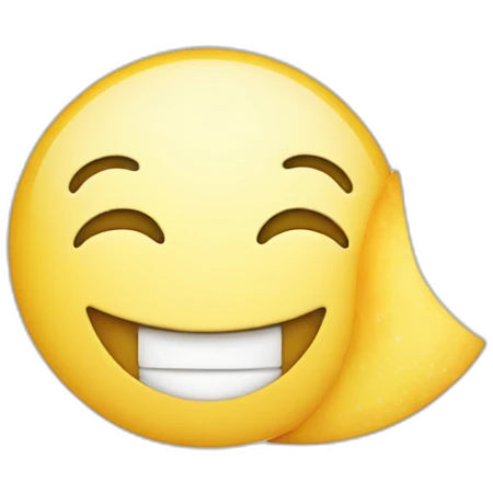 smiling half-moon emoji