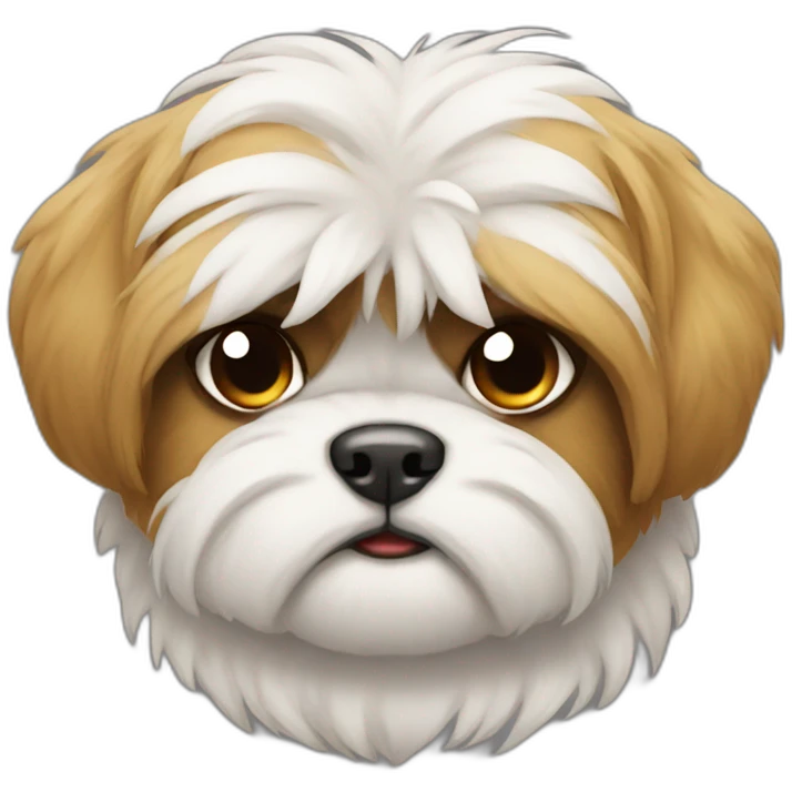 Angry shitzu emoji