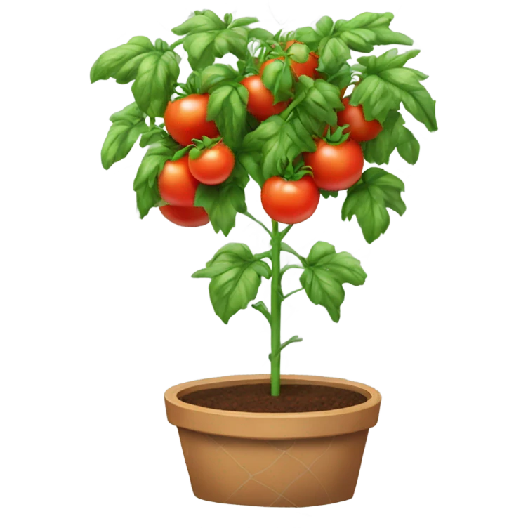 Tomato plant with trellis emoji