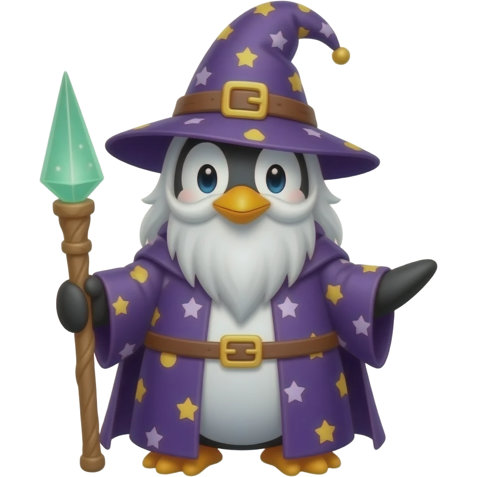 Penguin Wizard emoji