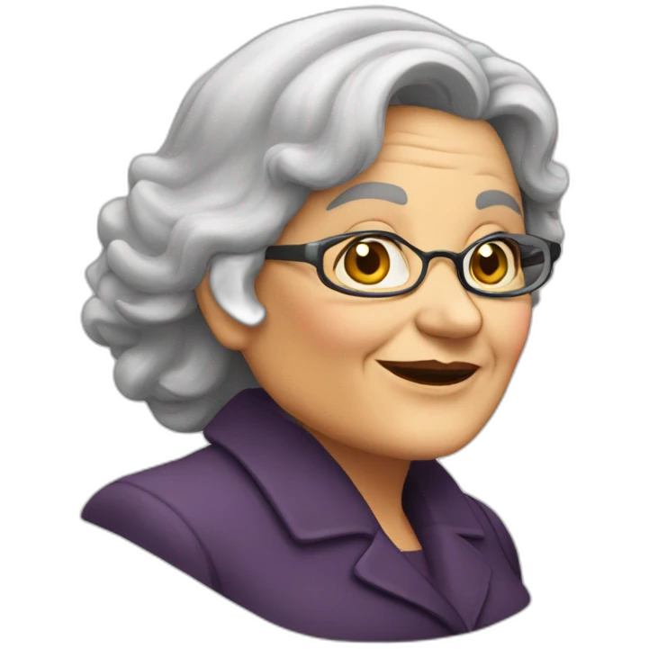 Secy Busty old woman emoji