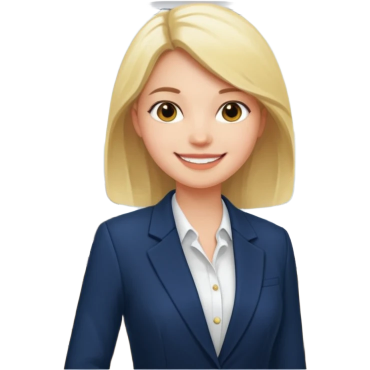 Настя как будто главная в офисе emoji