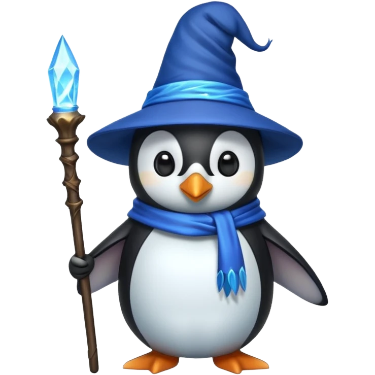 Penguin Wizard emoji