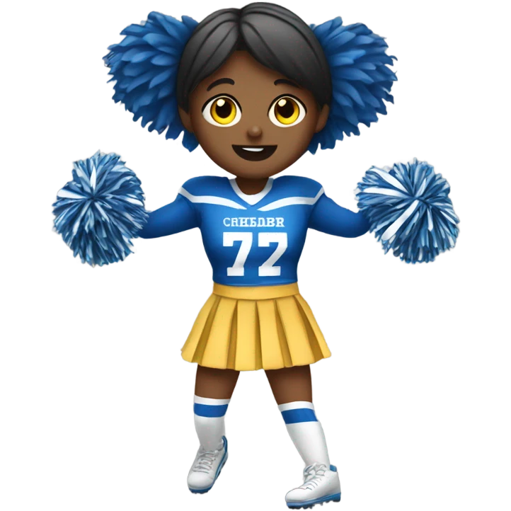 Football dressed as a cheerleader  emoji