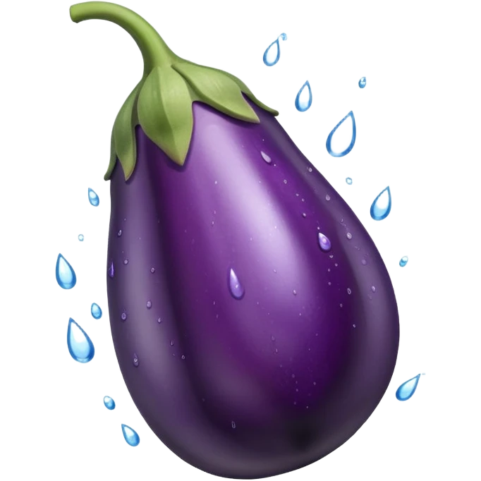 Aubergine with Water emoji
