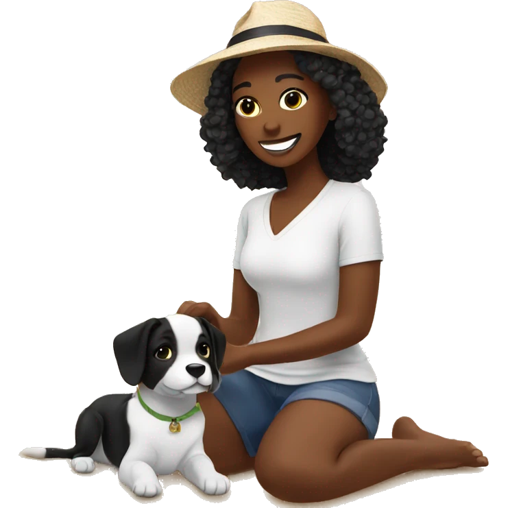 Staycation with my puppy emoji