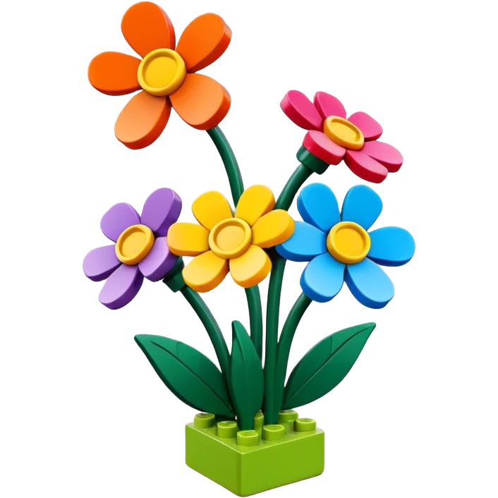 lego flowers emoji