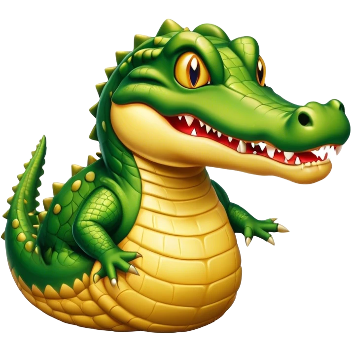 solid gold, vicious alligator, deradly emoji