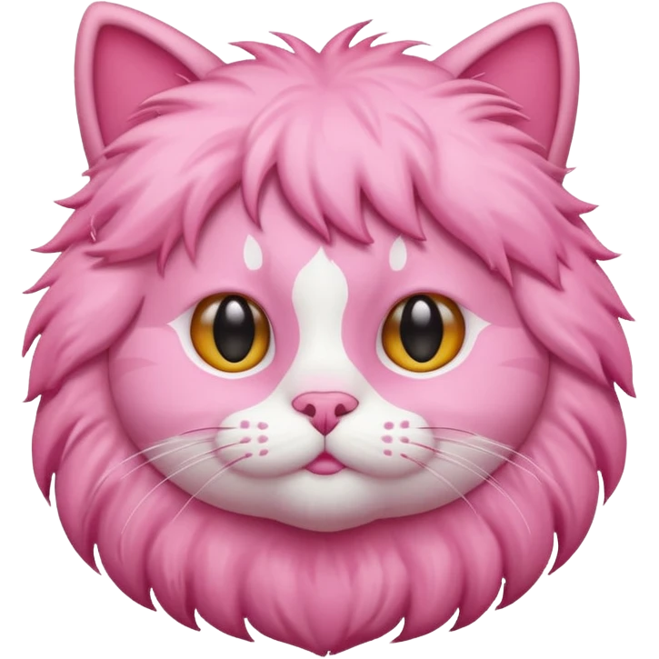 Make a pink cat ico emoji