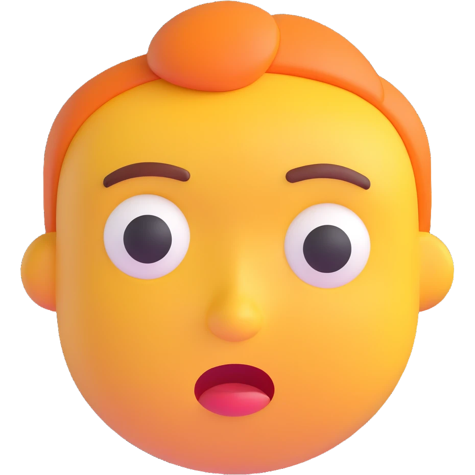 Close-up of one normal person's face with a concerned expression, reviewing one of two medical product options, in the same 3D emoji style as the reference image, with a neutral background. emoji