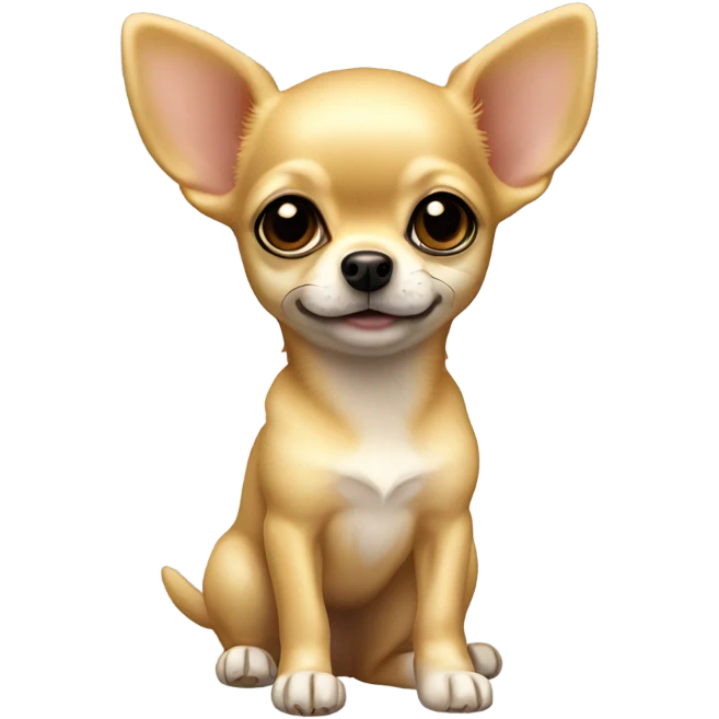 Golden Chihuahua short hair baby emoji