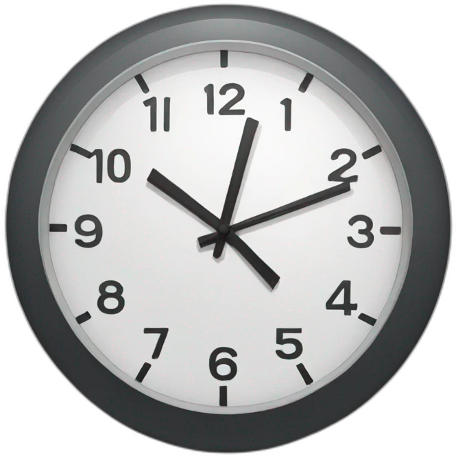 horloge emoji