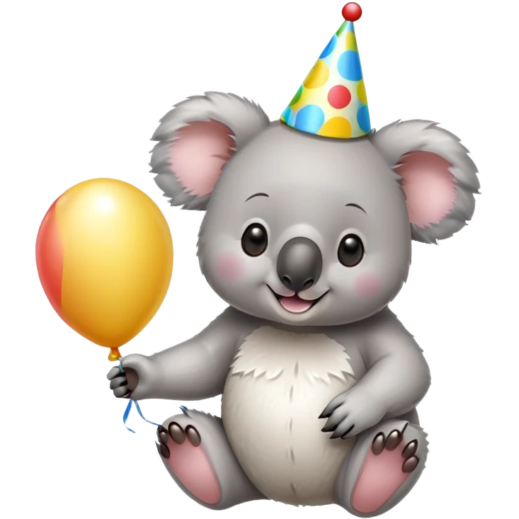 Koala birthday party emoji