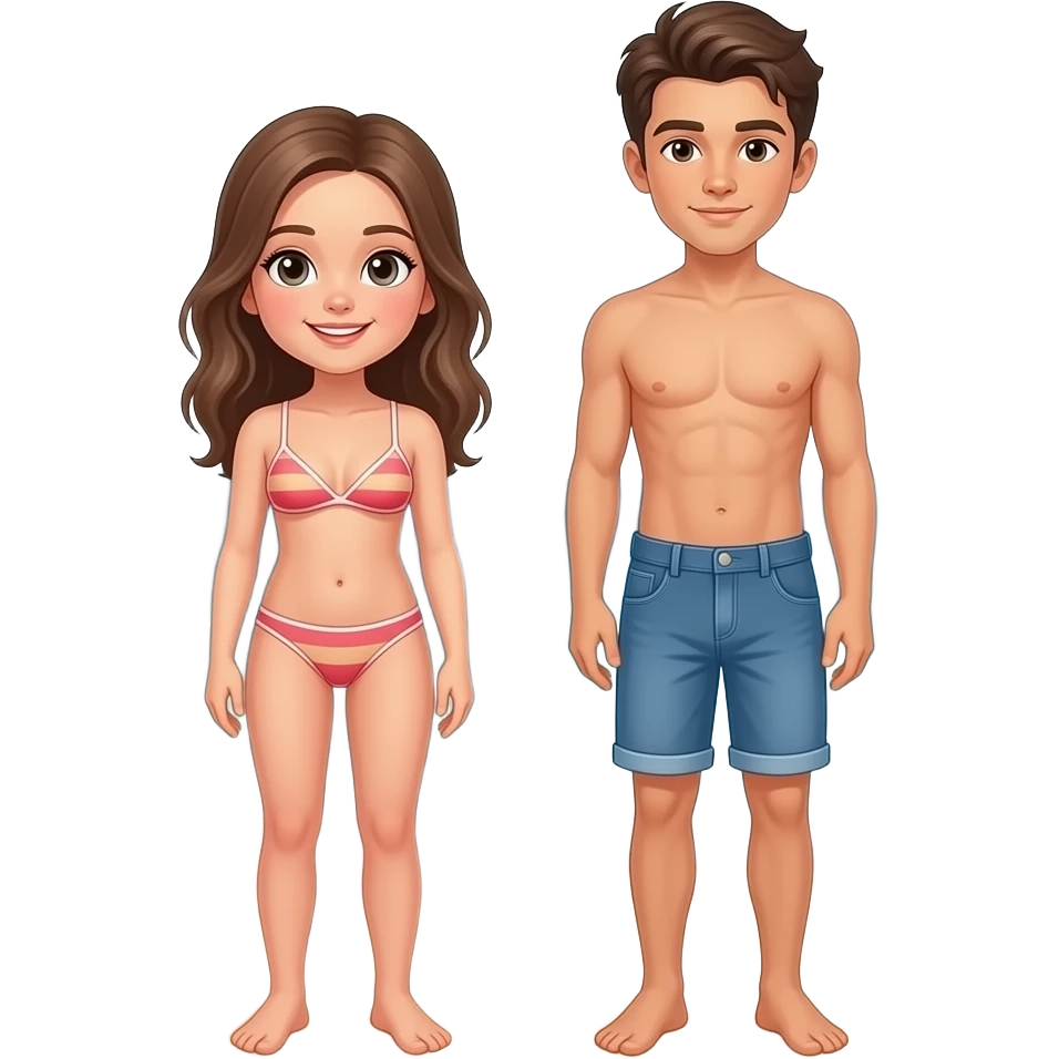 Une fille de 14 ans nue sur la plage debout toute nue !  Avec un men de 14ans ils sont enfant emoji