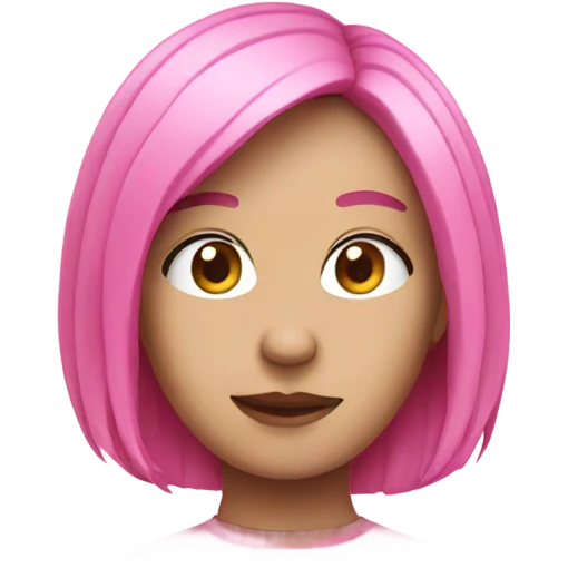 Pink emoji