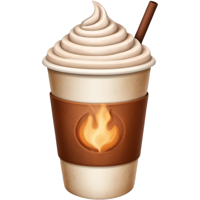 paper cup with hot chocolate emoji