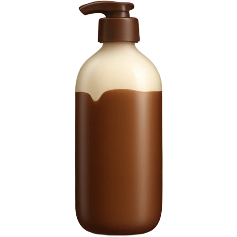 shea butter lotion with brown bottle  emoji