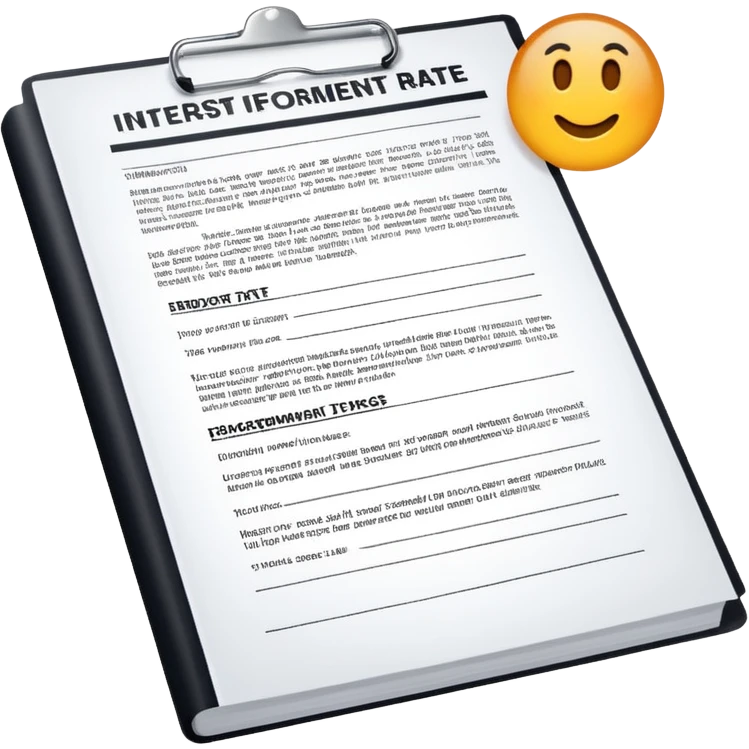 Interest rate declaration emoji