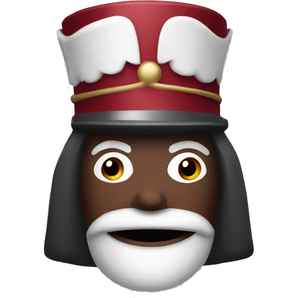  Dark red nutcracker emoji