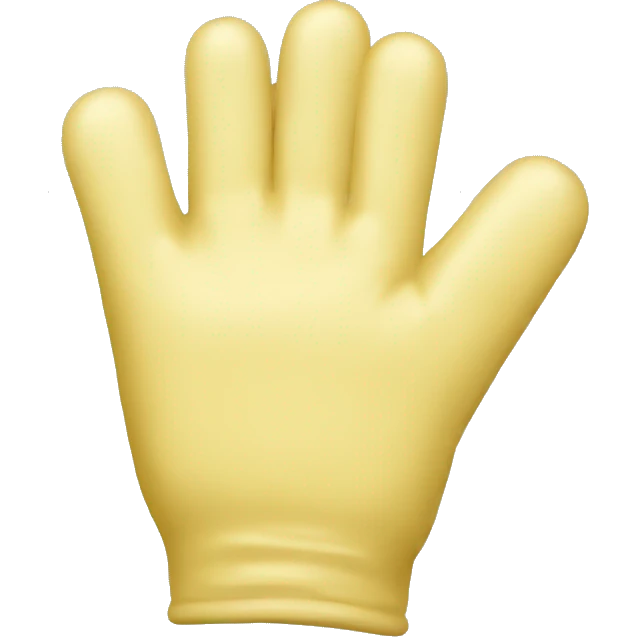 Gloves made of butter  emoji