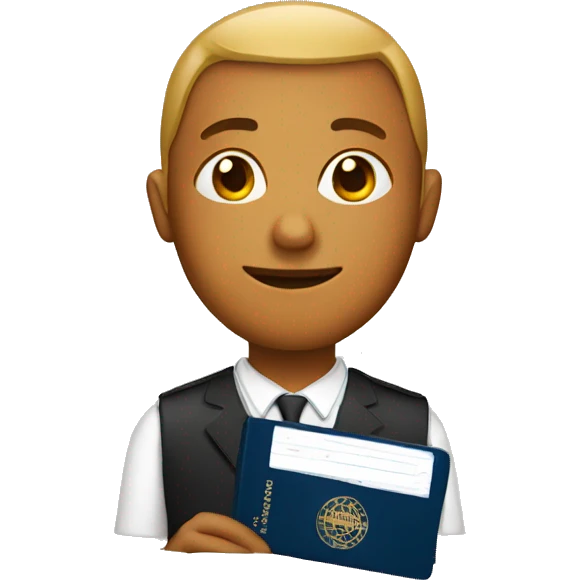 Face with passport  emoji