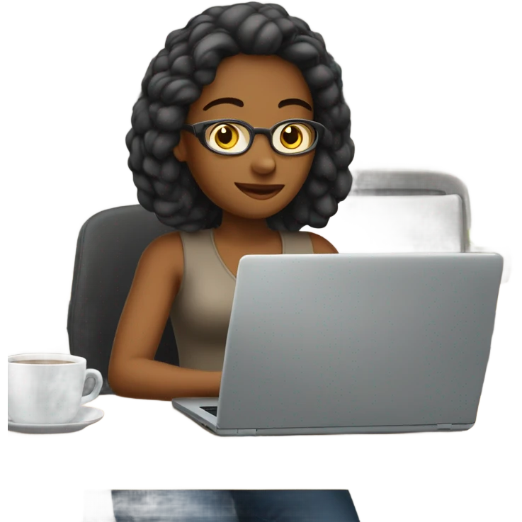 Woman with laptop emoji