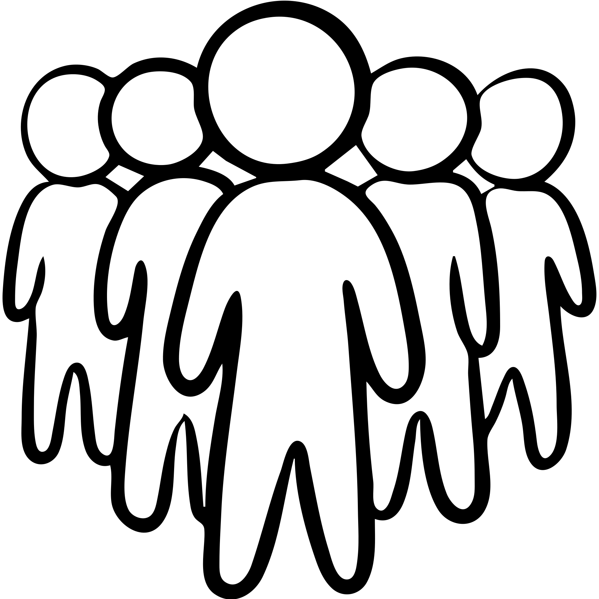 A small group of people standing together, simple icon style emoji