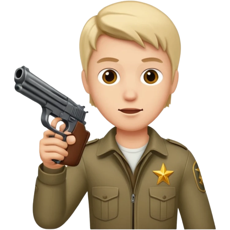 flying Kevin with a gun emoji