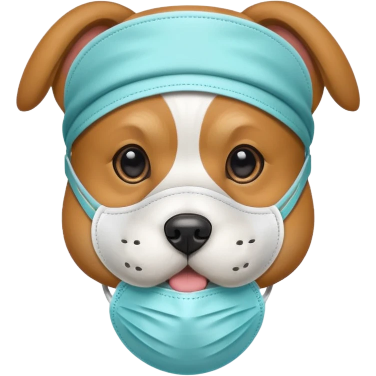 dog Wearing Medical Mask emoji