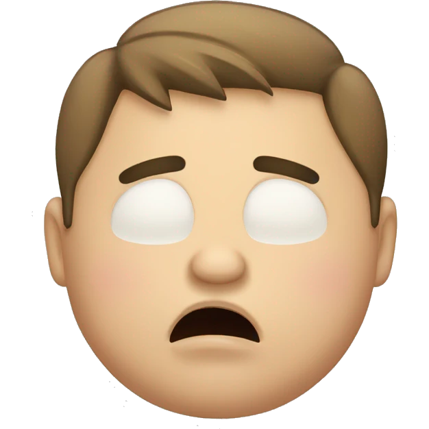 Chubby guy crying emoji