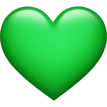 green heart emoji
